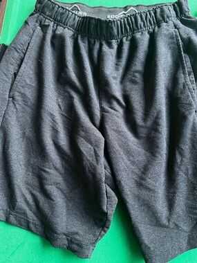 Eddie Bauer Black Elastic-Waist Casual Shorts